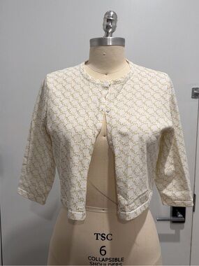 Miaou Cream Cardigan Top